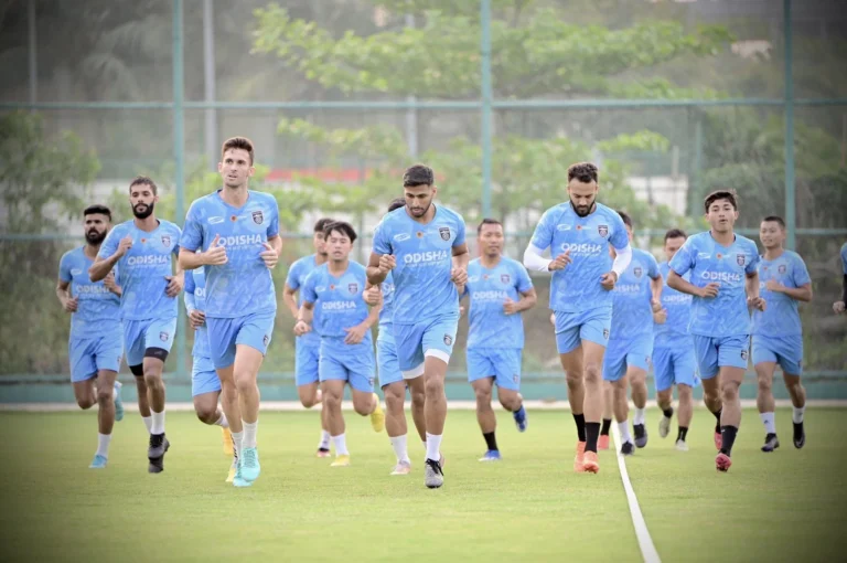 team Odisha FC in training