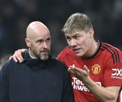 Hojlund and erik ten hag
