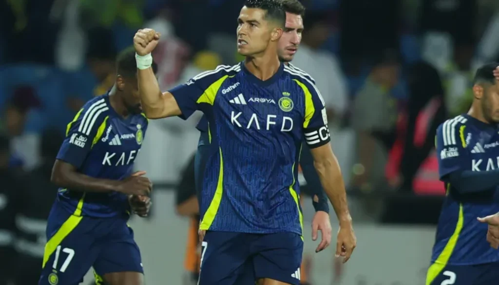 Cristiano Ronaldo of Al Nassr celebrates