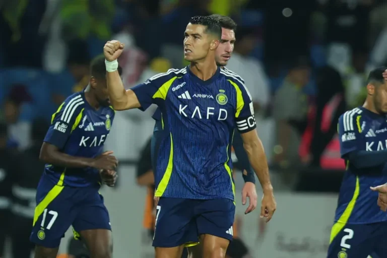 Cristiano Ronaldo of Al Nassr celebrates