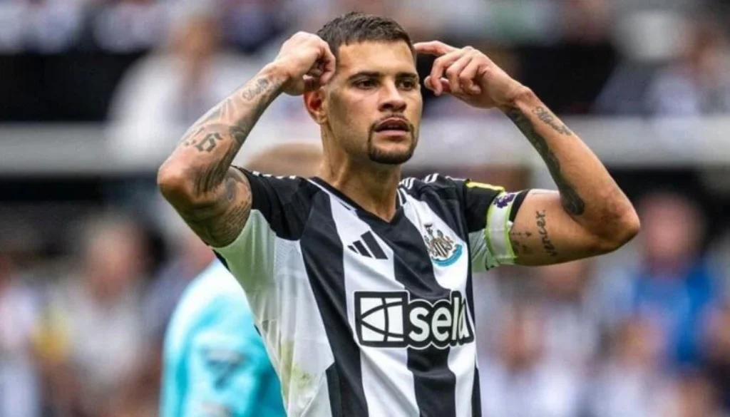 Bruno Guimarães captained Newcastle