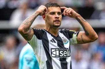 Bruno Guimarães captained Newcastle