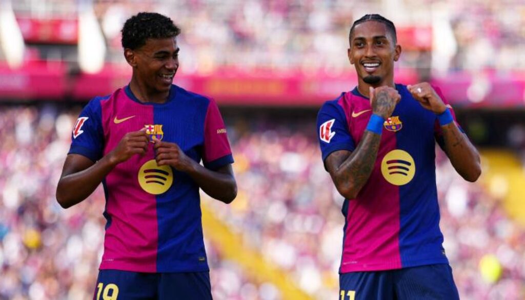 Lamine Yamal Raphinha Barcelona