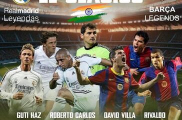 real madrid legends vs barcelona legends in india