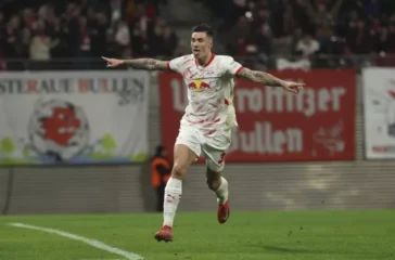 Benjamin Sesko. (Jan Woitas:dpa via AP)