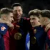 Robert Lewandowski scored Barcelona’s third and final goal against Osasuna (AFP via Getty Images)