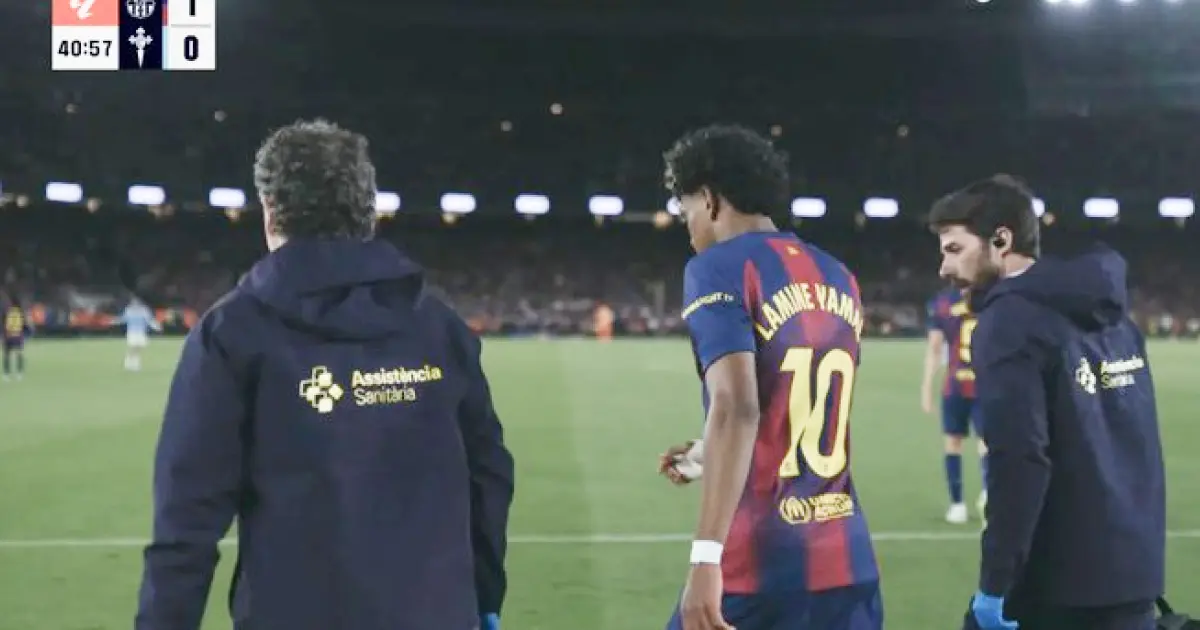 സെൽറ്റ വിഗോയ്‌ക്കെതിരെ ഗോൾ നേടിയതിന് പിന്നാലെ ലാമിൻ യമാലിന് പരിക്ക്