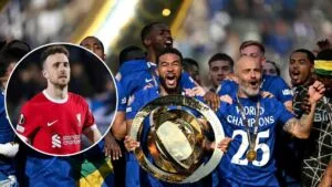 ലോകത്തെ ഞെട്ടിച്ച് ചെൽസി താരങ്ങൾ; 15.5 മില്യൺ ഡോളർ ക്ലബ് ലോകകപ്പ് ബോണസ് മുഴുവൻ സംഭാവന ചെയ്തു ലോകത്തെ ഞെട്ടിച്ച് ചെൽസി താരങ്ങൾ; 15.5 മില്യൺ ഡോളർ ക്ലബ് ലോകകപ്പ് ബോണസ് മുഴുവൻ സംഭാവന ചെയ്തു