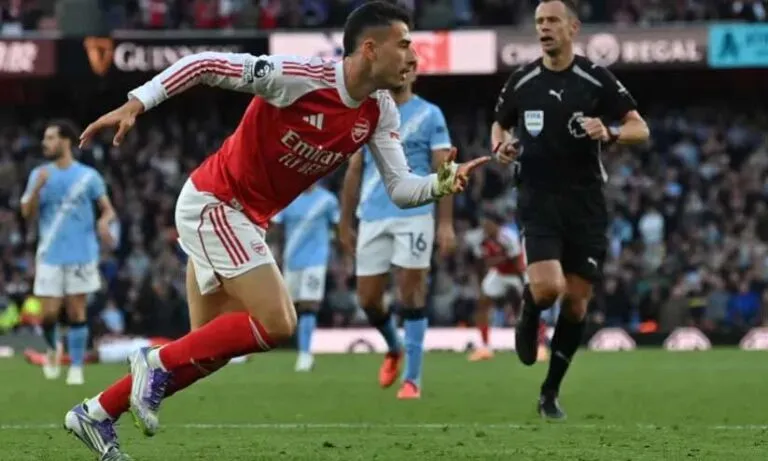 ഇഞ്ചുറി ടൈമിൽ മാർടിനെല്ലി ഗോൾ; സിറ്റിയെ സമനിലയിൽ പിടിച്ച് ആഴ്സനൽ