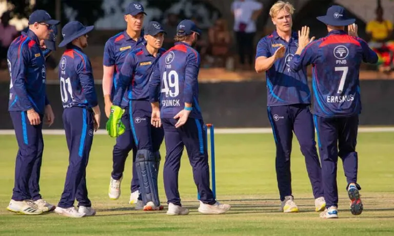 ചരിത്രം കുറിച്ച് നമീബിയ; ട്വന്റി20യിൽ ദക്ഷിണാഫ്രിക്കയെ അട്ടിമറിച്ചു, ജയം അവസാന പന്തിൽ