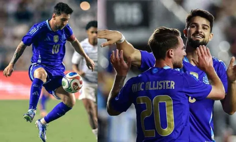 ഗോളിൽ ആറാടി അർജന്റീന; ലൗതാരോക്കും മക് അലിസ്റ്ററിനും ഇരട്ട ഗോൾ