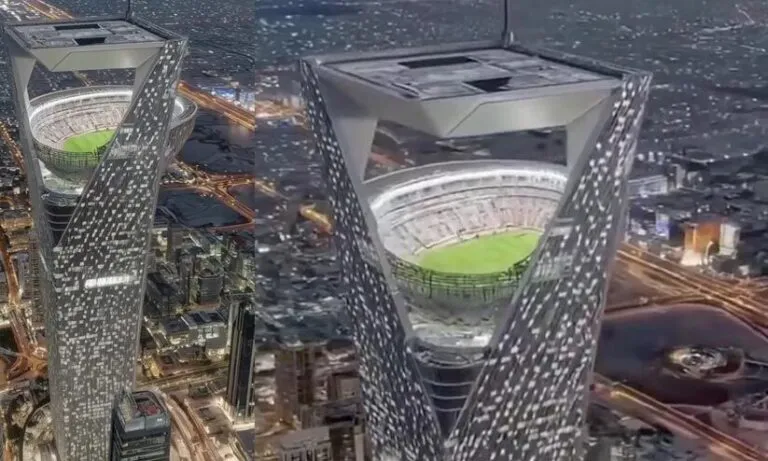 ആകാശത്തൊരു സ്റ്റേഡിയം; ലോകത്തെ അതിശയിപ്പിക്കും സൗദി ലോകകപ്പ്