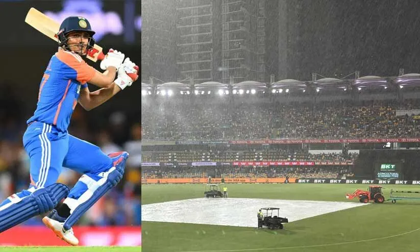 അഞ്ചാം ട്വന്റി20: ഇന്ത്യൻ ബാറ്റിങ് മുടക്കി മഴക്കളി