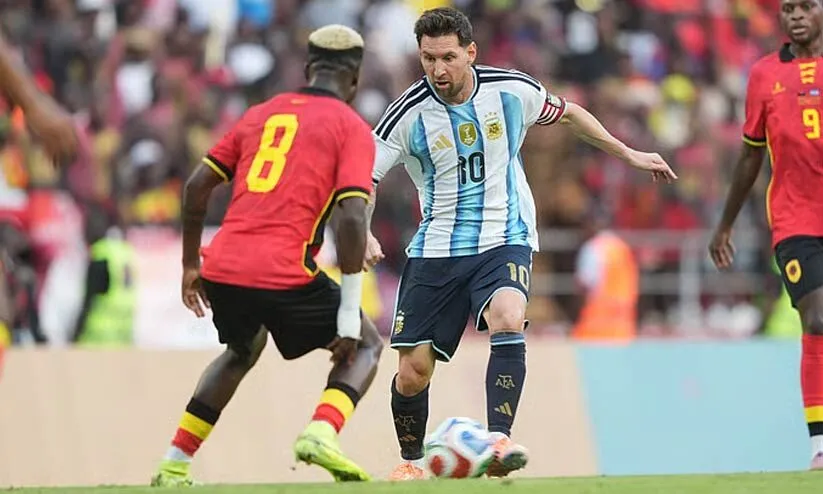 അർജന്റീനക്ക് രണ്ട് ഗോൾ ജയം; അംഗോളക്ക് ആഘോഷം; ഗോളടിച്ചും അടിപ്പിച്ചും മെസ്സി