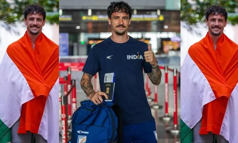 ഇന്ത്യൻ കുപ്പായമണിഞ്ഞ്, ഇന്ത്യൻ പാസ്പോർട്ടിൽ ആദ്യ സീലും പതിച്ച് റ്യാൻ വില്ല്യംസ്; ദേശീയ ഫുട്ബാളിന് ചരിത്ര നിമിഷം