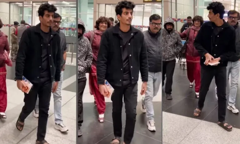 സ്മൃതിയുമായുള്ള വിവാഹം മാറ്റിവെച്ചതിനു പിന്നാലെ ആദ്യമായി പൊതുഇടത്തിൽ പ്രത്യക്ഷപ്പെട്ട് പലാഷ് -വിഡിയോ