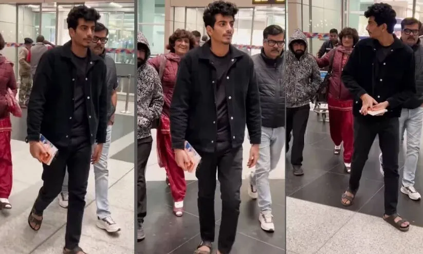 സ്മൃതിയുമായുള്ള വിവാഹം മാറ്റിവെച്ചതിനു പിന്നാലെ ആദ്യമായി പൊതുഇടത്തിൽ പ്രത്യക്ഷപ്പെട്ട് പലാഷ് -വിഡിയോ