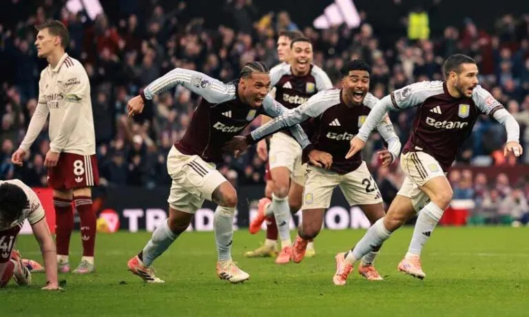 ഒടുവിൽ ആഴ്സനൽ വീണു; 18 മത്സരത്തിനു ശേഷം ആദ്യ തോൽവി; ഇഞ്ചുറി ടൈമിൽ ‘ആസ്റ്റൺ വില്ല’നായി