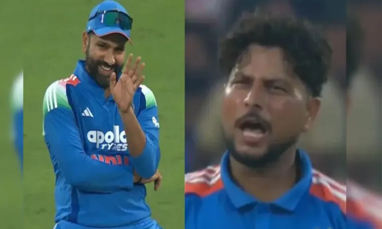 ​'അത് ഔട്ടല്ലടാ'; കുൽദീപിനെ ട്രോളി രോഹിത്തും കോഹ്‍ലിയും, ദൃശ്യങ്ങൾ വൈറൽ