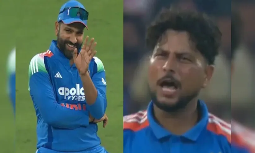 ​'അത് ഔട്ടല്ലടാ'; കുൽദീപിനെ ട്രോളി രോഹിത്തും കോഹ്‍ലിയും, ദൃശ്യങ്ങൾ വൈറൽ