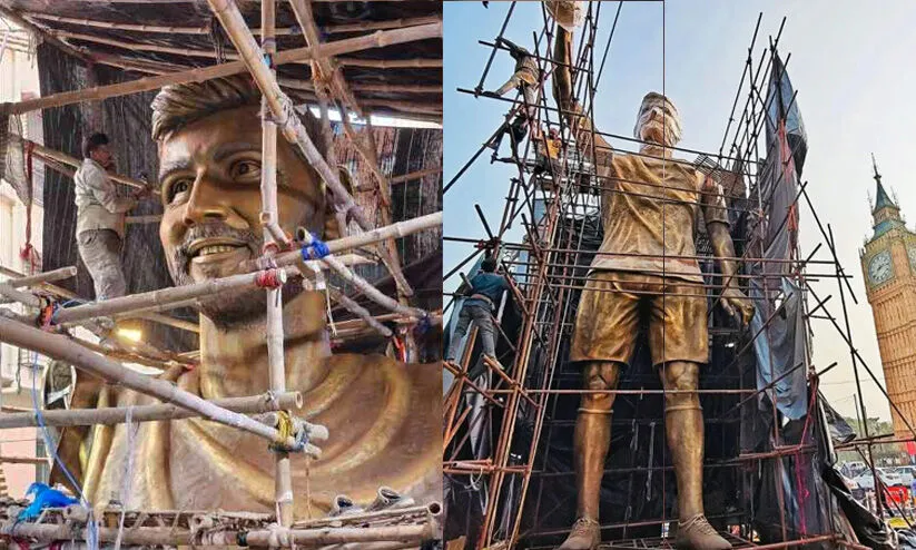 മെസ്സി നാളെ കൊൽക്കത്തയിൽ; കപ്പ് കയ്യിലേന്തിയ കൂറ്റൻ പ്രതിമ അനാച്ഛാദനം ചെയ്യും