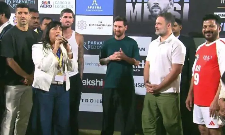 രാഹുൽ ഗാന്ധിയെ പ്രധാനമന്ത്രിയാക്കി മെസ്സിയുടെ മാനേജർ; നാക്കുപിഴ പൊന്നാവട്ടെയെന്ന് സോഷ്യൽ മീഡിയ