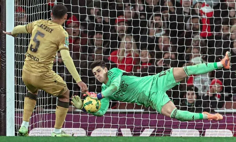 ഒന്നും പിഴക്കാതെ ഷൂട്ടൗട്ട്; വലകുലുങ്ങിയത് 15 വട്ടം; ആഴ്സനൽ ലീഗ് കപ്പ് സെമിയിൽ