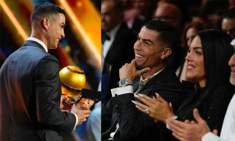 ‘ഇൻഷാ അല്ലാഹ്... പരിക്കില്ലെങ്കിൽ 1000 ഗോൾ എന്ന നമ്പറിലെത്തും’ -ദുബൈയിലെ വേദിയിൽ ക്രിസ്റ്റ്യാനോ റൊണാൾഡോ