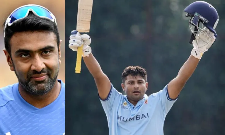 ‘അവൻ കതകിൽ തട്ടുകയല്ല, ഇടിച്ച് തകർത്ത് വരികയാണ്’; സർഫറാസ് ഖാനെ പ്രകീർത്തിച്ച് അശ്വിൻ