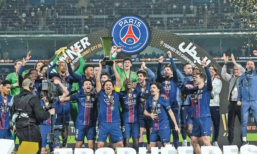 ഫ്ര​ഞ്ച് സൂ​പ്പ​ർ ക​പ്പ് കി​രീ​ടം പി.​എ​സ്.​ജി​ക്ക്; മാ​ർ​സെ​യി​ലി​നെ ഷൂ​ട്ടൗ​ട്ടി​ൽ പ​രാ​ജ​യ​പ്പെ​ടു​ത്തി