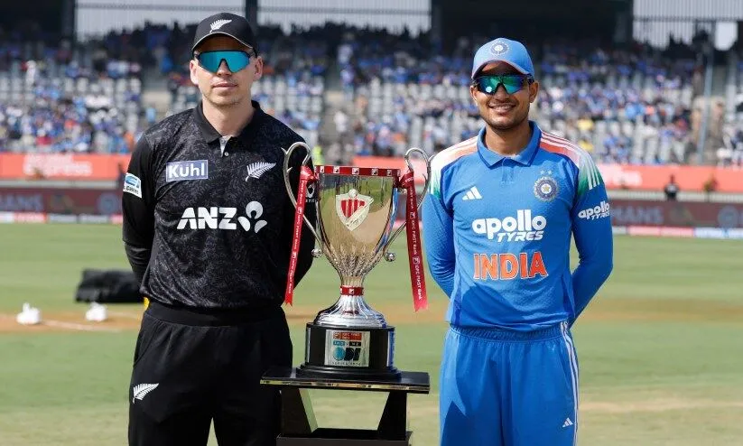 പരമ്പര പിടിക്കാൻ മെൻ ഇൻ ബ്ലൂ; രാജ്കോട്ടിൽ കിവീസിന് ടോസ്, ഇന്ത്യ ആദ്യം ബാറ്റ് ചെയ്യും, സുന്ദറിന് പകരക്കാരനായി നിതീഷ്