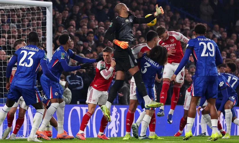 ഒന്നാംപാദ സെമി ആഴ്സനലിന് സ്വന്തം, ഗർനാച്ചോയുടെ ഇരട്ടഗോളുകൾക്കും ചെൽസിയെ രക്ഷിക്കാനായില്ല