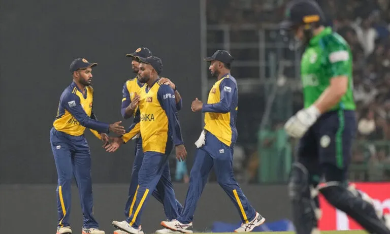 ട്വ​ന്റി20 ലോ​ക​ക​പ്പ്: അയർലൻഡിനെ 20 റൺസിന് തോൽപിച്ച് ശ്രീലങ്ക