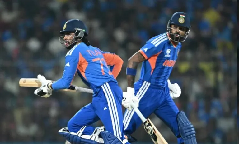 വെടിക്കെട്ടിന് തിരികൊളുത്തി സഞ്ജു, അഭിഷേകിനും ഹാർദിക്കിനും ഫിഫ്റ്റി, തകർത്തടിച്ച് തിലക്; ഇന്ത്യക്ക് കൂറ്റൻ സ്കോർ