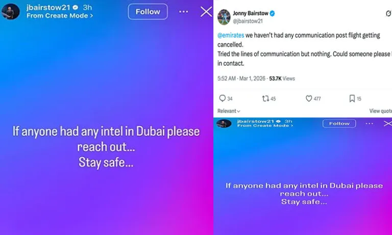 ഞങ്ങളെയൊന്നു നാട്ടിൽ എത്തിക്കാമോ; അബുദാബിയിൽ കുടുങ്ങി ജോണി ബെയർസ്റ്റോയും ഇംഗ്ലണ്ട് ടീമും