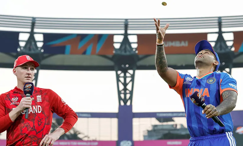 ടി20 ലോകകപ്പ് സെമി: ടോസ് ഇംഗ്ലണ്ടിന്; ടീമിൽ മാറ്റങ്ങളില്ലാതെ ഇന്ത്യ