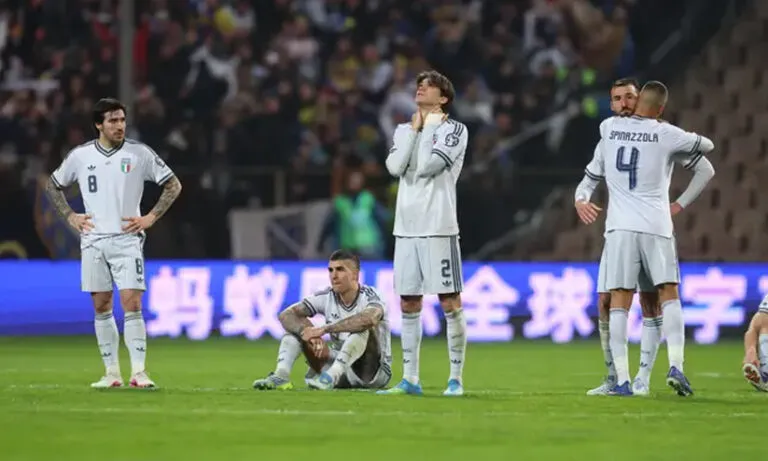 ഇറ്റലിക്ക് യോഗമില്ല! അസൂറികളില്ലാതെ വീണ്ടുമൊരു ലോകകപ്പ്; പ്ലേ ഓഫ് ഫൈനലിൽ ബോസ്നിയയോട് തോറ്റു