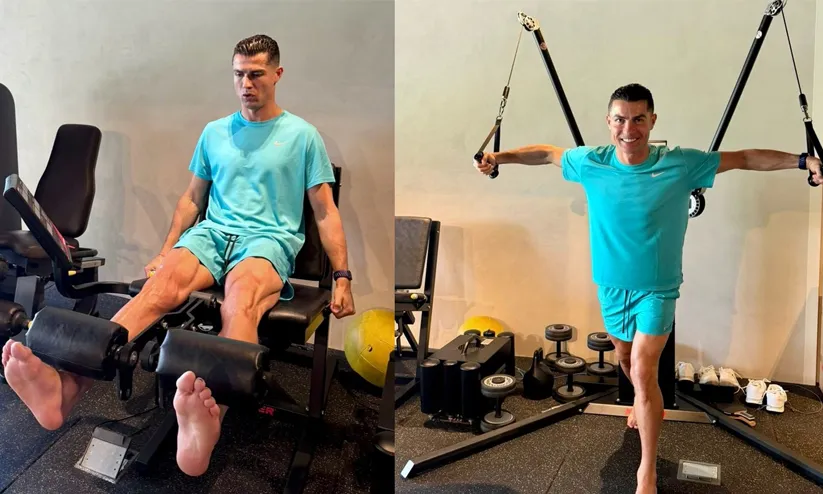 പരിക്കിൽ നിന്ന് സുഖം പ്രാപിക്കുന്നു, ആരോഗ്യം തൃപ്തികരം എന്ന് റൊണാൾഡോ; എക്സിൽ ജിം ചിത്രങ്ങൾ പങ്കുവെച്ച് താരം