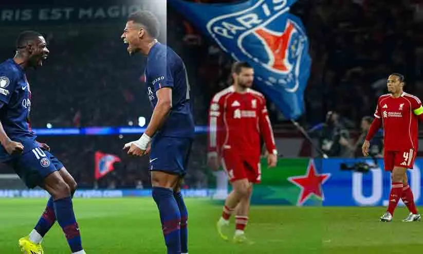 ചാമ്പ്യൻസ് ലീഗ്; പാരീസിൽ പതറി ലിവർപൂൾ, പി.എസ്.ജിക്കെതിരെ രണ്ട് ഗോളിന്‍റെ തോൽവി