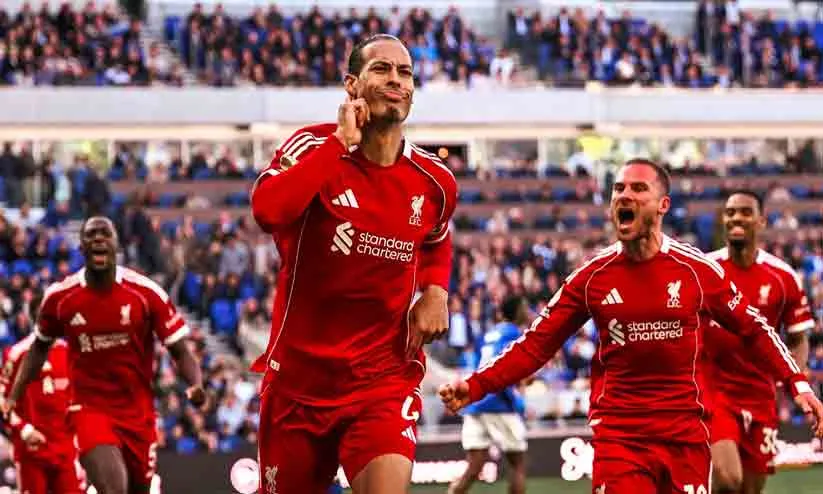 എവർട്ടന്റെ ഹൃദയം തകർത്ത് വാൻ ഡൈക്; ഇഞ്ചുറി ടൈമിലെ ഗോളിൽ ഡെർബി ലിവർപൂളിന്