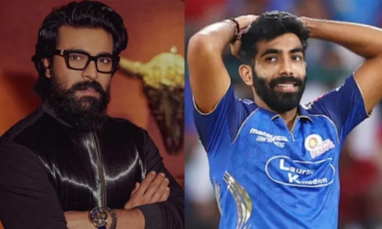 ജസ്പ്രീത് ബുമ്രയെ കുറിച്ചുള്ള ചോദ്യത്തിൽ അബദ്ധം പിണഞ്ഞ് റാം ചരൺ; സംഭവം ട്രോളായതോടെ മാപ്പപേക്ഷിച്ച് താരം -വിഡിയോ