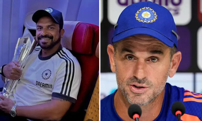 ഇന്ത്യൻ ക്രിക്കറ്റ് ടീം സഹപരിശീലകൻ ടെൻ ഡൊഷെറ്റും ഫീൽഡിങ് പരിശീലകൻ ടി. ദിലീപും പടിയിറങ്ങി