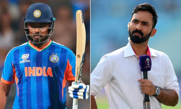 'സഞ്ജുവിനെ ടീമിൽ എവിടെ ഉൾപ്പെടുത്തും?'; ബാറ്റിങ് ഓർഡറിനെക്കുറിച്ച് ചോദ്യമുയർത്തി ദിനേശ് കാർത്തിക്