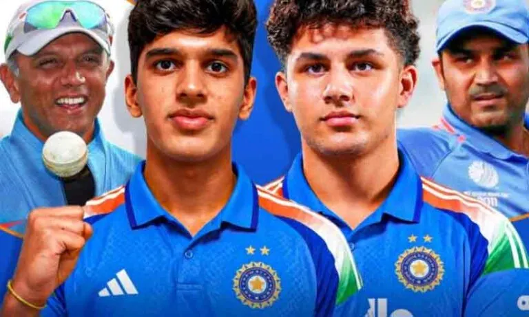 ​ദ്രാ​വി​ഡ്, സെ​വാ​ഗ് പി​ള്ളേ​ര് പൊ​ളി; അ​ണ്ട​ർ 19 ടീമിൽ വെ​ടി​ക്കെ​ട്ട് ഇ​ന്നി​ങ്സു​മാ​യി ഇതിഹാസങ്ങളുടെ മക്കൾ